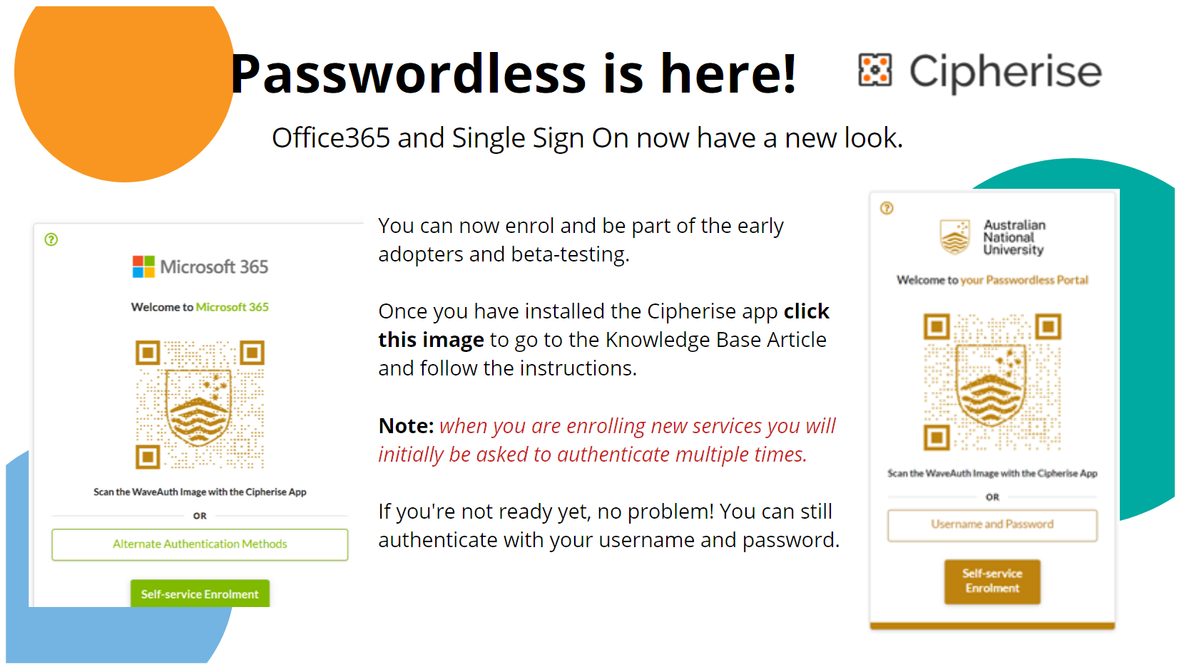 What you will see when logging in after passwordless arrives.